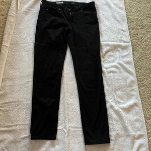 Adriano Goldschmied Stevie Ankle Slim Straight Black Moleskin velvet